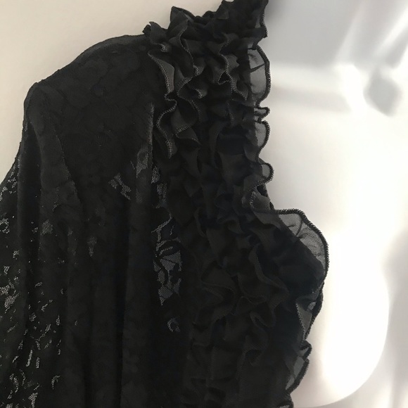 COPY - Red Coral Black Floral Lace Cardigan Sweater - Picture 6 of 15